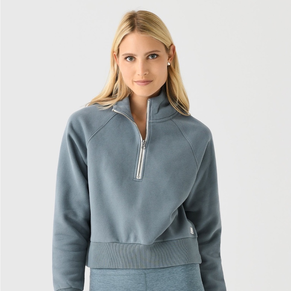 Vuori Blue Half-Zip Sweatshirt